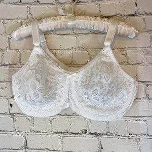White Bali Smooth Stretch Lace Underwire Bra 3432 – Size 40C